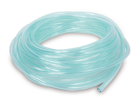 Benzinschlauch je laufende Meter (D=5,00mm) PVC glasklar/blau benzinfest MZ BK350