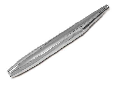 Auspuff (Ende konisch/Zigarre) D=35,00mm, L=800,00mm, zweiteilig, zerlegbar, chrom MZ ES125, ES150