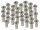 Satz - Nippel M4 (L=16,00mm) chrom (36 teilig) MZ EMW, BMW, BK350