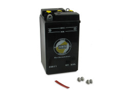 Batterie 6V 8,0Ah (AWS) ohne Säurepack schwarz MZ BK350