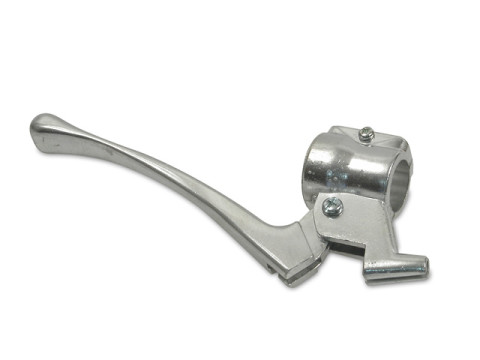 Handbremshebel mit Armatur (Aluminium) MZ ES125, ES150, ES125/1, ES150/1, ES175, ES250, ES175/1, ES250/1, ES300, ES175/2, ES250/2, ETS250 Trophy Sport, TS125, TS150, TS250, TS250/1, ETS125, ETS150