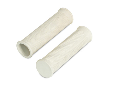 Satz - Griffgummi / Lenkergummi (ohne Bund, flache Form) beige (2 teilig) MZ ES125, ES150, ES175, ES175/1, ES175/2, ES250, ES250/1, ES250/2, ES300, ETS125/