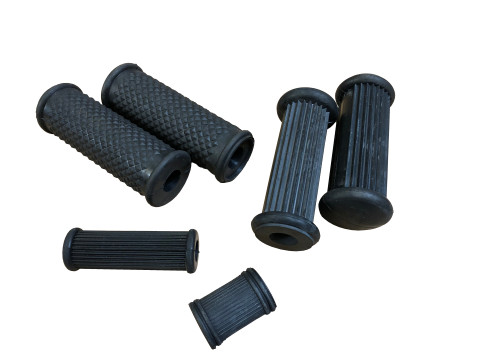 AWO 425 Sport Gummiteilesatz – Fußrasten, Schalthebel & Kickstarter (6-teilig, schwarz)