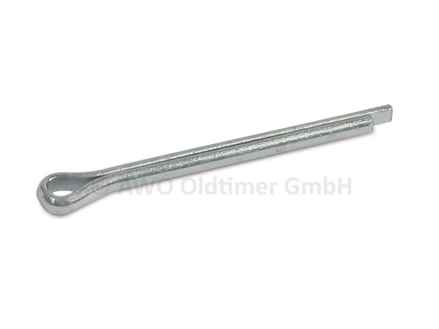 Asbus splint steunwiel 20 mm 84 glanzend verzinkt