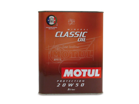 Motorenöl (4 Takt) MOTUL (SAE 20W-50) Classic Motor Oil (2,00 Liter)