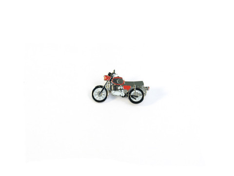 Anstecknadel / Emblem / Pin Motorrad MZ TS 250 rot