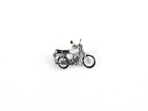 Anstecknadel / Emblem / Pin Moped S 51 schwarz/weiß