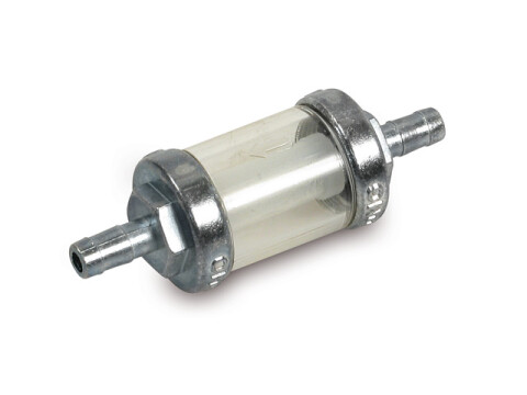 Filtereinheit / Benzinfilter (Anschluss 7,00mm) massiv Metall