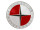 EMW Emblem (D=50mm) rot/weiss (Rahmen, Radkappe) EMW R35/2, R35/3