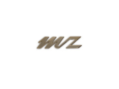 Plakette / Emblem / Schriftzug "MZ" Alu poliert...