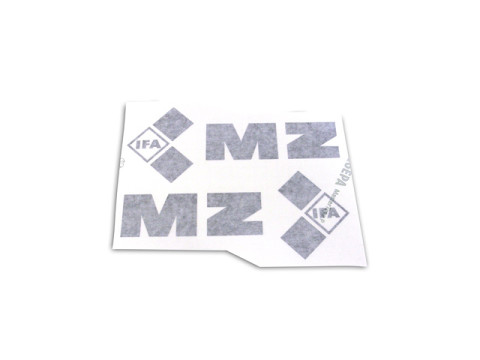 Satz - Aufkleber / Emblem / Schriftzug "IFA MZ" Tank (2 teilig) MZ ETZ 125, ETZ150, ETZ250