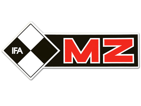 Aufkleber / Emblem / Schriftzug "IFA MZ"  Tank linke Seite MZ ETZ 125, ETZ150, ETZ250