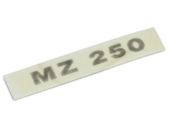 Aufkleber / Emblem / Schriftzug "MZ 250" gold...