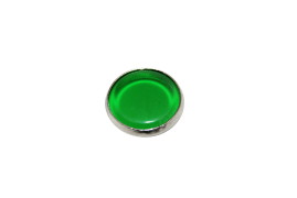 Kontrollglas IFA/FER (D=16,00mm) grün (vernickelt)