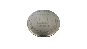 Tankdeckel Ø 60 mm „100 Jahre MZ“ Sonderedition poliert Aluminium MZ