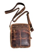Herren Tasche (Echtleder) "VEB AWO 425 Simson Suhl" Gravur