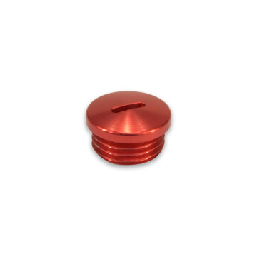 Verschlußschraube für Öleinfüllöffnung (rot) Aluminium eloxiert S51, S70, KR51/2, SR50, SR80