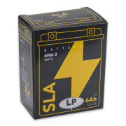 Vliesbatterie 6V 6,0Ah AGM wartungsfrei – 6N6-3 „CCA 65“
