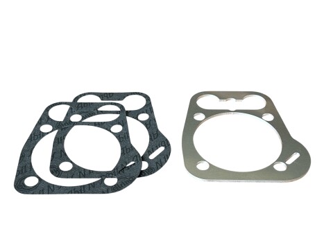 Satz Zylindererhöhung (Adapterplatte, Fußdichtungen) Motorgehäuse (3,00mm) Aluminium (3 teilig) AWO Sport