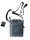 Herren Tasche (Echtleder) "MZ Wappen" Gravur – grau