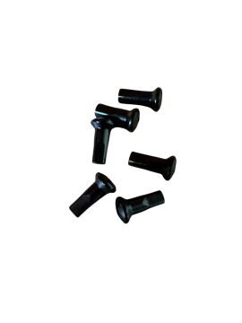 Speichensatz Hinterrad M4 (Nabe 180,00mm) (Kleeblatt) eindickend, schwarz-chrom BMW R35, R4/5
