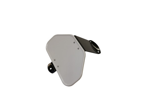 Halterung Rücklicht (Ei-Form) weiß / schwarz BMW R12, R17, R35