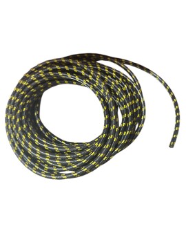 Kabel mit Textilmantel (D=7,00mm) schwarz-gelb BMW R2, R3, R35, R35/1, EMW R35/2, R35/3
